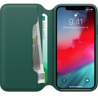 Apple Étui de télephone portefeuille Leather Folio Apple iPhone X / Xs - Forest Green