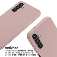 imoshion Coque en silicone avec cordon Samsung Galaxy A14 (5G) - Sand Pink