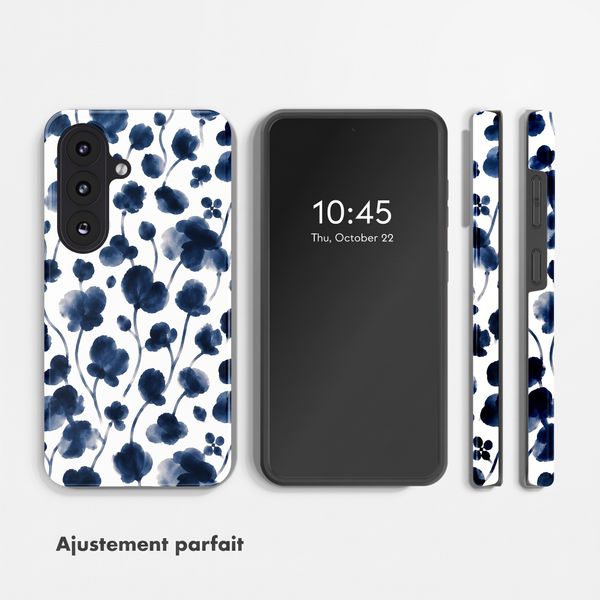 Selencia Coque arrière Vivid avec MagSafe Samsung Galaxy S26 FE - Midnight Blossom