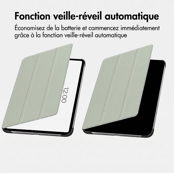 imoshion Coque tablette Trifold Samsung Galaxy Tab A11 Plus - Vert clair