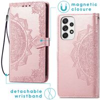 imoshion Etui de télephone Mandala Samsung Galaxy A53 - Rose Doré