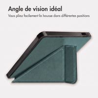 imoshion Étui de liseuse portefeuille Pliable Kobo Libra Colour - Vert foncé