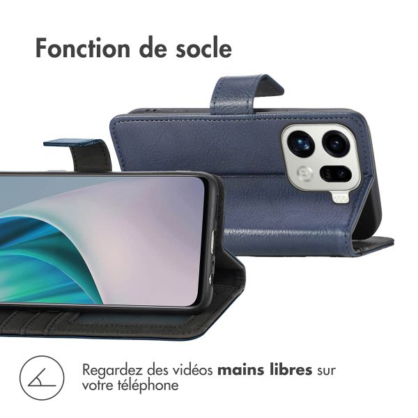 imoshion Étui de télephone portefeuille de luxe Oppo Find X9 Pro - Bleu foncé