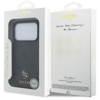 Guess Coque 4G Metal Logo MagSafe Apple iPhone 17 Pro Max - Noir