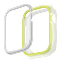 Uniq Coque Moduo avec lunette Apple Watch - 44 / 45 mm - Frost (Lime/White)