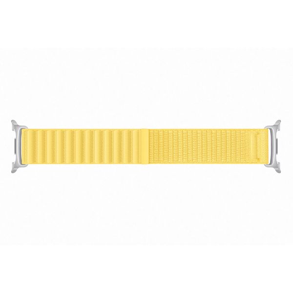 Samsung Bracelet en tissu original Samsung Galaxy Watch 9 (40/44mm) / Watch 8 (40/44mm) / Classic (46mm) - Taille S/M - Jaune