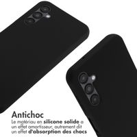 imoshion Coque en silicone avec cordon Samsung Galaxy A14 (5G) - Noir
