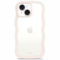 Holdit Coque Wavy Apple iPhone 17e / 16e / 15 / 14 / 13 - Transparent / Light Beige