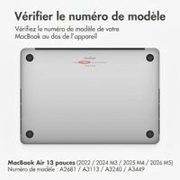 imoshion Coque Laptop Apple MacBook Air 13 pouces (2022 / 2024 M3 / 2025 M4 / 2026 M5) - Bleu foncé
