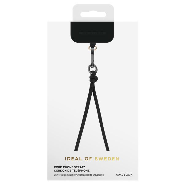 iDeal of Sweden Phone Cord Strap Universal - Coal Black