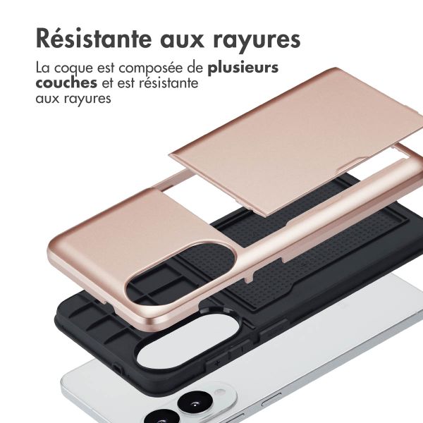 imoshion Coque arrière avec porte-cartes Samsung Galaxy S25 Edge - Rose Doré