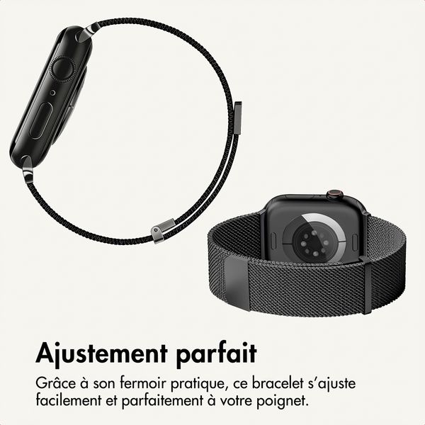 imoshion Bracelet magnétique milanais Apple Watch | 44/45/46/49 mm - Noir
