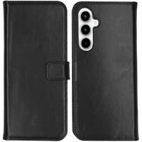 Selencia Étui portefeuille en cuir véritable Samsung Galaxy A55 - Noir