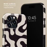 Selencia Coque arrière Vivid avec MagSafe Apple iPhone 16 Pro Max - Art Wave Black