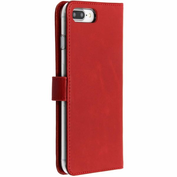 Selencia Étui portefeuille en cuir véritable Apple iPhone 8 Plus / 7 Plus - Rouge