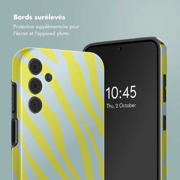Selencia Coque arrière Vivid Samsung Galaxy A15 (5G) - Zebra Winter Sky Titanium Yellow