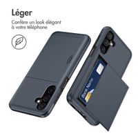 imoshion Coque arrière avec porte-cartes Samsung Galaxy A18 (4G) - Bleu foncé