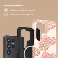 Selencia Coque arrière Vivid avec MagSafe Samsung Galaxy S26 Ultra - Paisley Blush