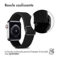 imoshion Bracelet en nylon élastique Apple Watch | 38/40/41/42 mm - Noir