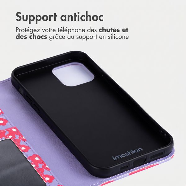 imoshion Étui de télephone portefeuille Design Apple iPhone 11 - Dusty Rose Blossoms