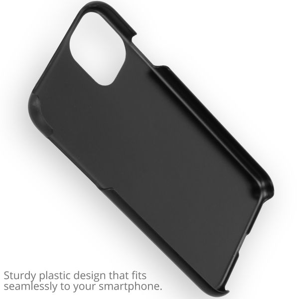 Concevez votre propre coque rigide Apple iPhone 11 - Noir