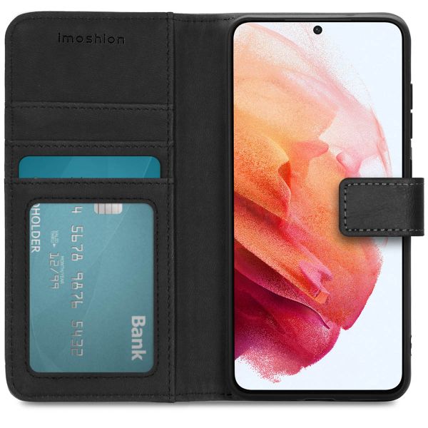 imoshion Étui de télephone portefeuille de luxe Samsung Galaxy S21 FE - Noir