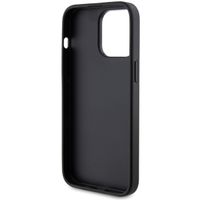 Guess Coque 4G Metal Logo Glitter Apple iPhone 15 Pro Max - Noir