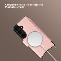 Selencia Étui Riva avec MagSafe et cordon de téléphone Samsung Galaxy S26 - Old Pink