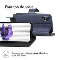 imoshion Étui de télephone portefeuille de luxe Nothing Phone (1) - Bleu foncé