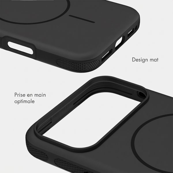 imoshion Coque arrière Color avec Thin MagSafe Ring Apple iPhone 18 Pro / 17 Pro - Noir