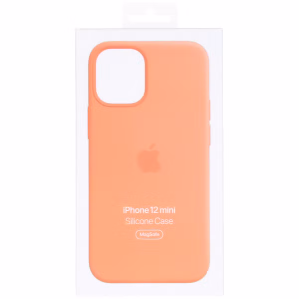 Apple Coque en silicone MagSafe Apple iPhone 12 Mini - Kumquat