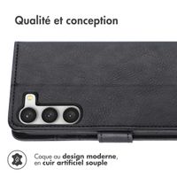 imoshion Étui de télephone portefeuille de luxe Samsung Galaxy S23 - Noir
