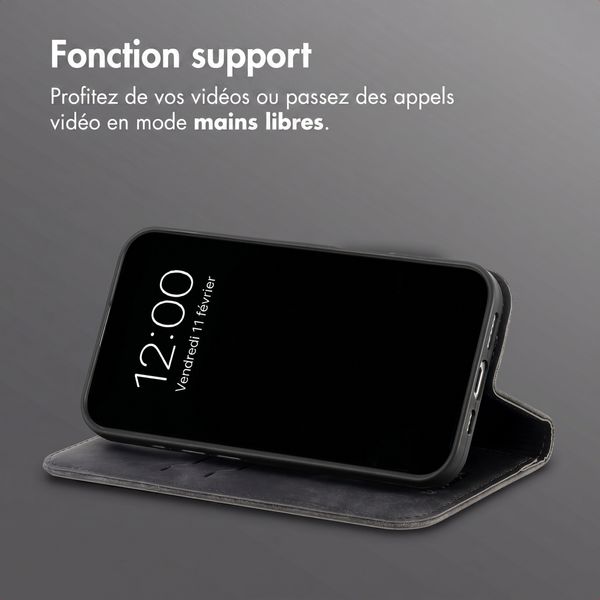 imoshion Étui de téléphone portefeuille Slim Oppo A6 (5G) - Noir