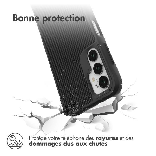 imoshion Rugged Hybrid Carbon Case Samsung Galaxy A14 (5G/4G) - Noir