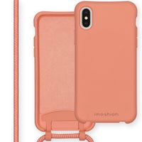 imoshion Coque de couleur avec cordon amovible Apple iPhone X / Xs - Peach