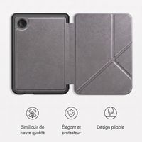 imoshion Étui de liseuse portefeuille Pliable Kobo Clara Colour / BW - Gris