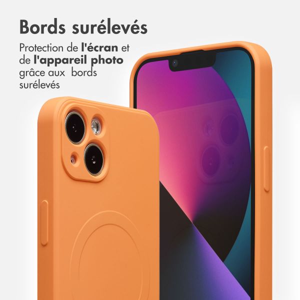 imoshion Coque Couleur avec MagSafe Apple iPhone 13 - Orange