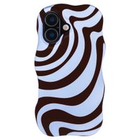 Selencia Coque arrière Vivid Wavy avec MagSafe Apple iPhone 17 - Dream Swirl Chocolate