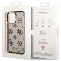 Guess Coque Peony Glitter Apple iPhone 14 Pro Max - Noir