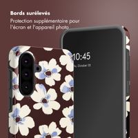Selencia Coque arrière Vivid Samsung Galaxy A37 (5G) - Choco Flower Pop