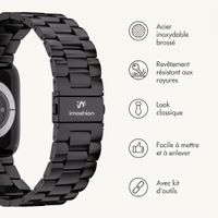 imoshion Bracelet acier Apple Watch | 44/45/46/49 mm - Noir