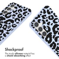 imoshion Coque design en silicone avec cordon Samsung Galaxy S24 Plus - Animal Lila