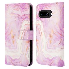 imoshion Étui de télephone portefeuille Design Google Pixel 9A - Purple Marble