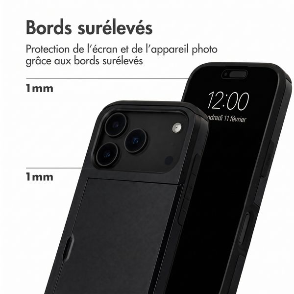 imoshion Coque arrière avec porte-cartes Apple iPhone 18 Pro / 17 Pro - Noir