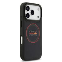 Red Bull Racing Coque en cuir PU maillé MagSafe Apple iPhone 17 Pro - Navy
