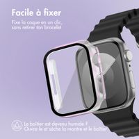 imoshion Coque rigide brillante à couverture complète Apple Watch 7 / 8 / 9 - 45 mm - Pearlescent