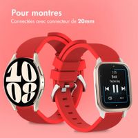 imoshion Bracelet en silicone flexible  - Connexion universelle 20 mm - Rouge