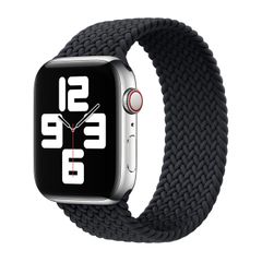 Apple Bracelet Solo tressé Apple Watch | 38/40/41/42 mm - Taille 8 - Charcoal