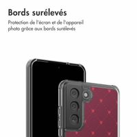 imoshion Coque Design Samsung Galaxy S21 FE - Crush Check Coral Dust