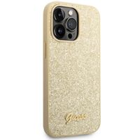 Guess Coque Glitter Flakes Apple iPhone 14 Pro - Doré